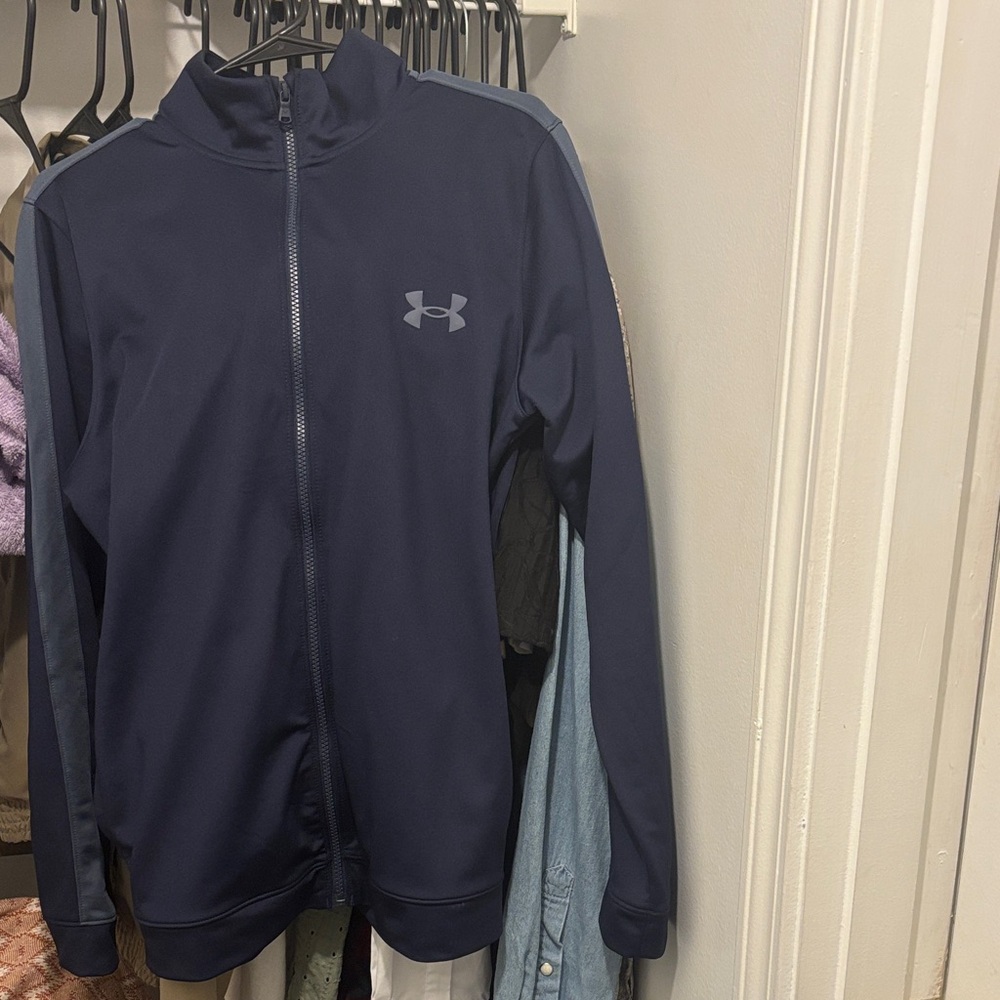 Under Armour Navy and Slate Full-Zip Athletic tracksuit
